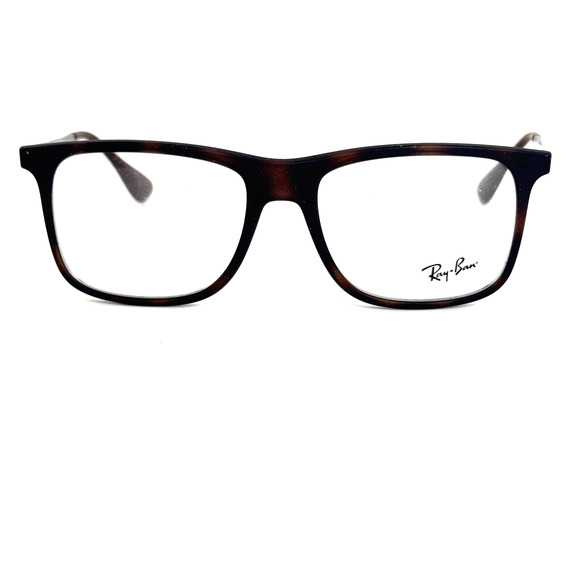 Ray Ban RB7054 5365 Unisex Matte Havana Square Eyeglasses Frames 53/17 140 H1171